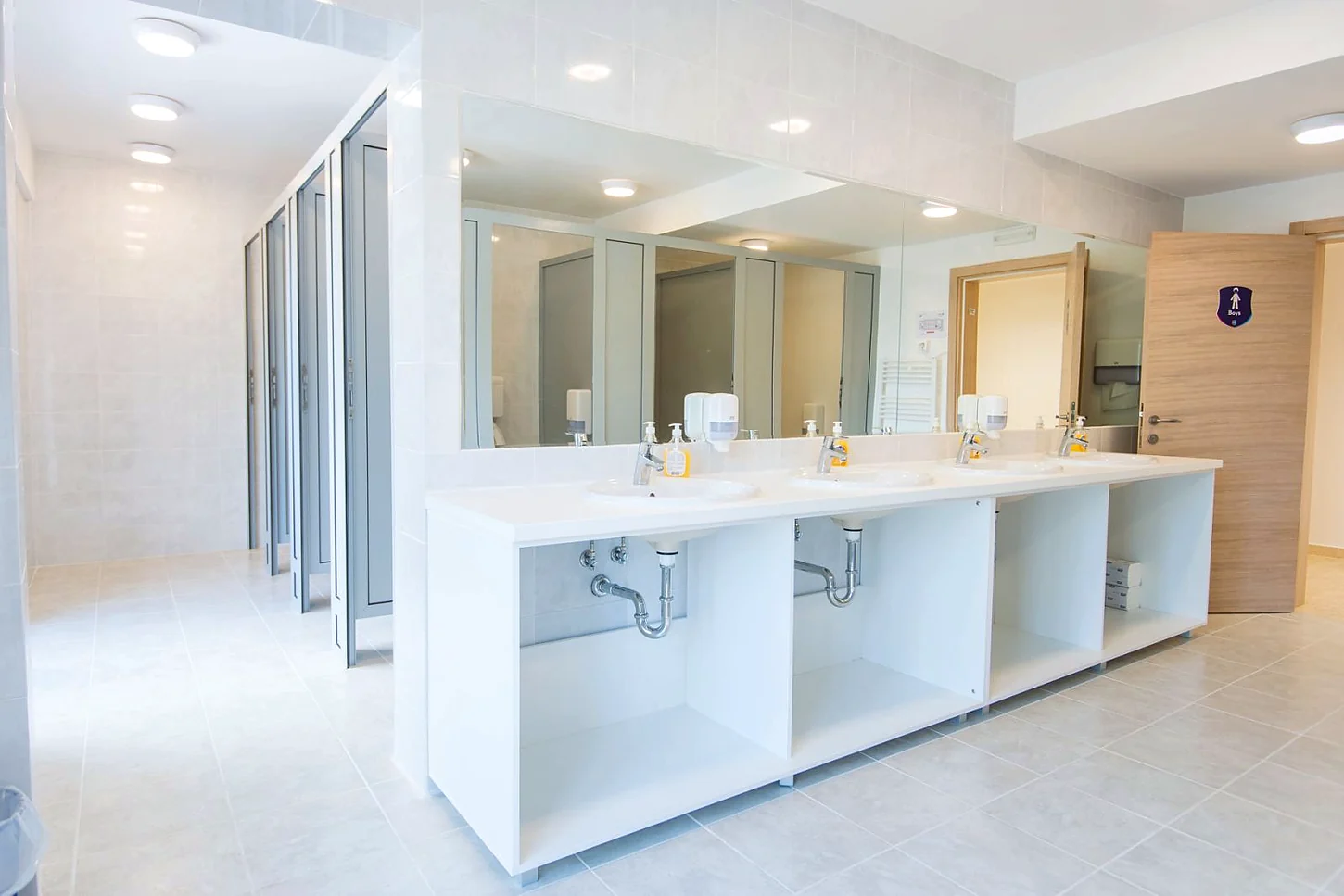 Washroom facilities at KSI Montenegro.